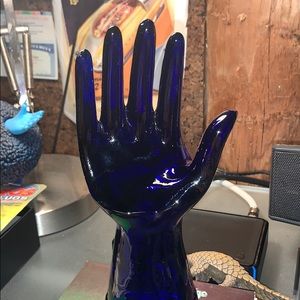 Depression Era Glass, Cobalt Blue, ring display